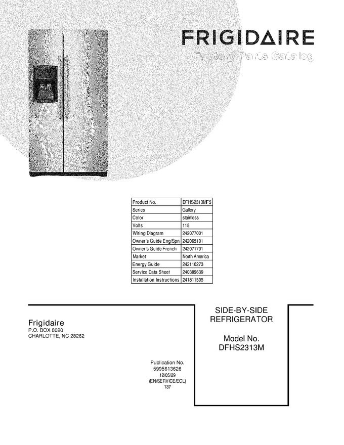 Diagram for DFHS2313MF5