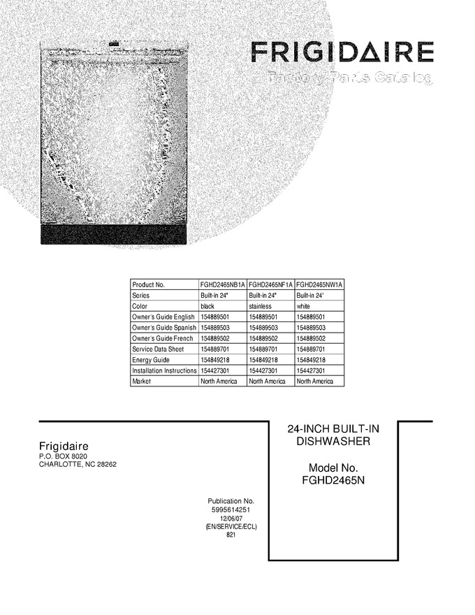 Diagram for FGHD2465NB1A