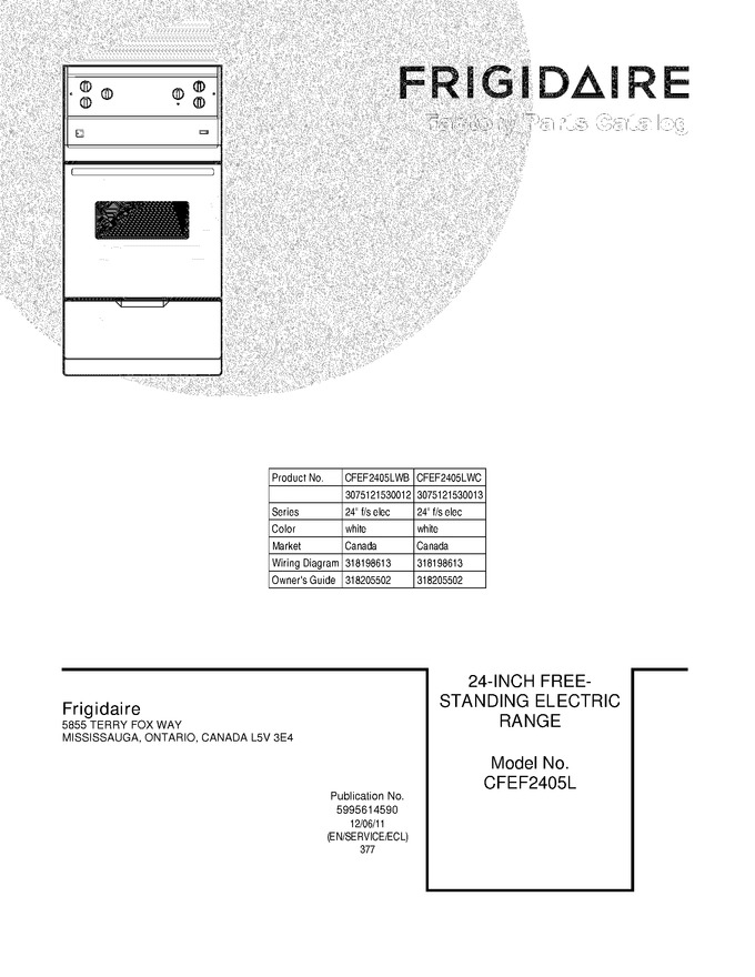 Diagram for CFEF2405LWC