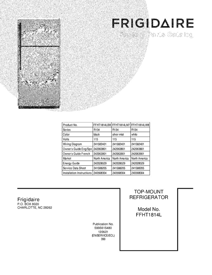 Diagram for FFHT1814LB8