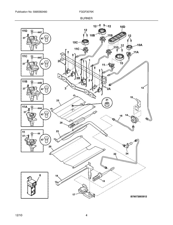 Diagram for FGGF3076KBK