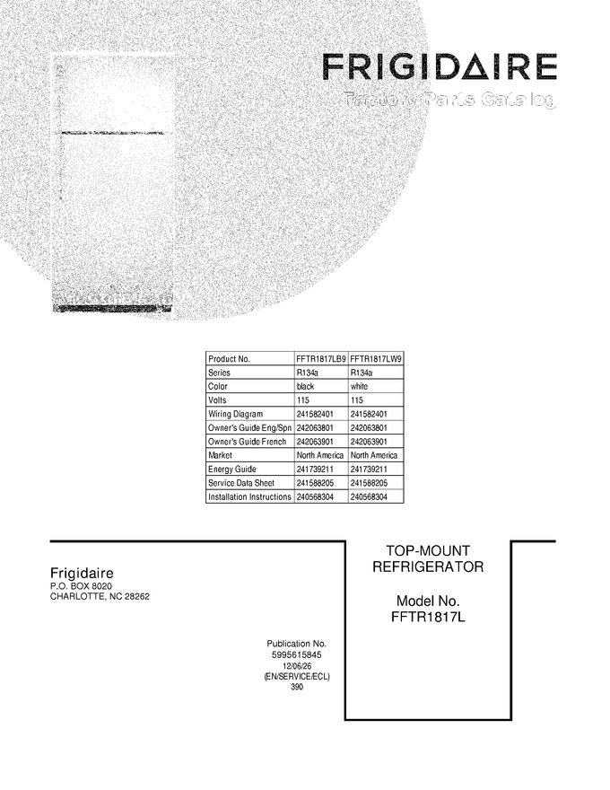 Diagram for FFTR1817LB9