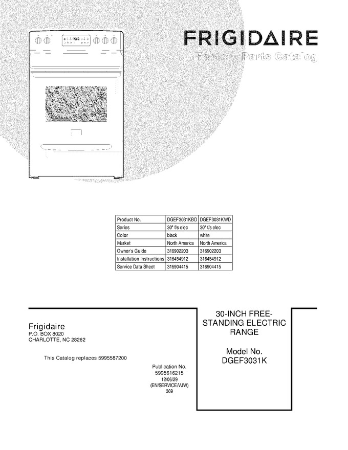 Diagram for DGEF3031KWD