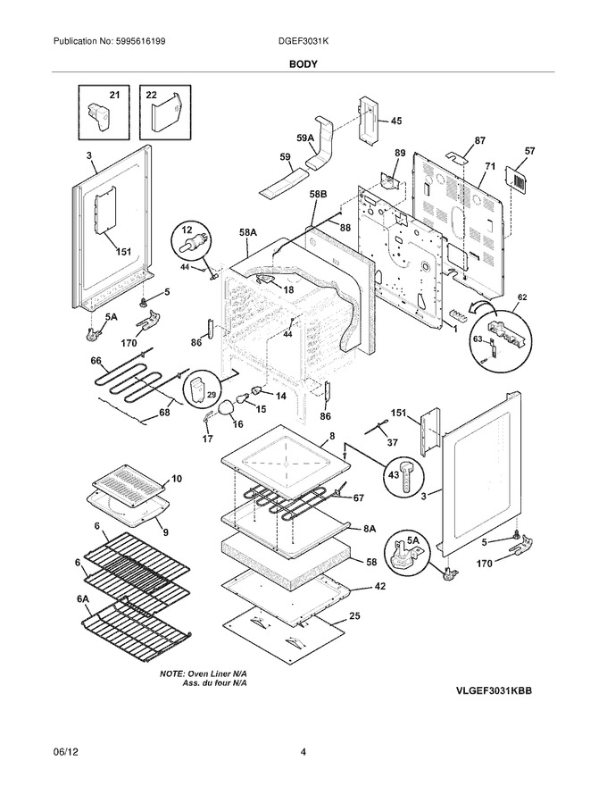 Diagram for DGEF3031KBB