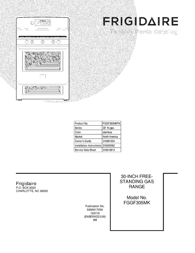 Diagram for FGGF305MKFN