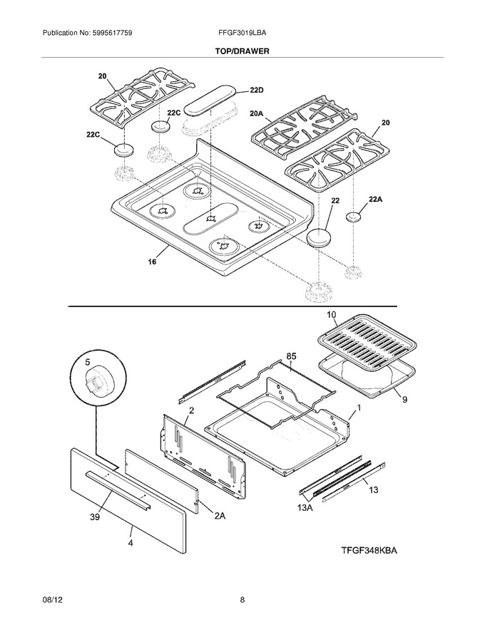 Diagram for FFGF3019LBA