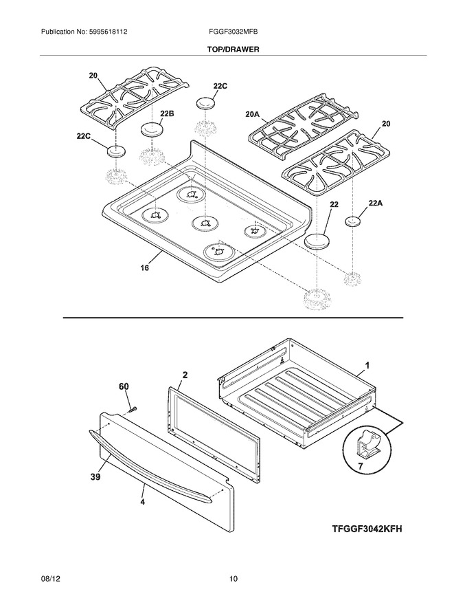 Diagram for FGGF3032MFB