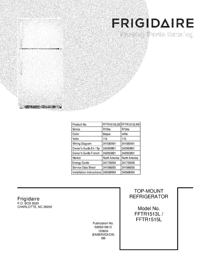 Diagram for FFTR1513LW9
