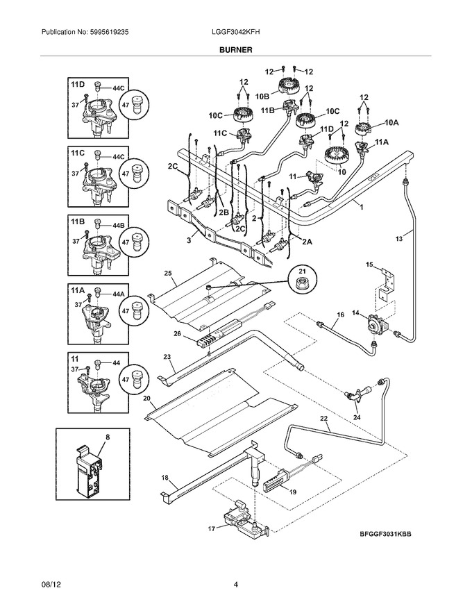 Diagram for LGGF3042KFH
