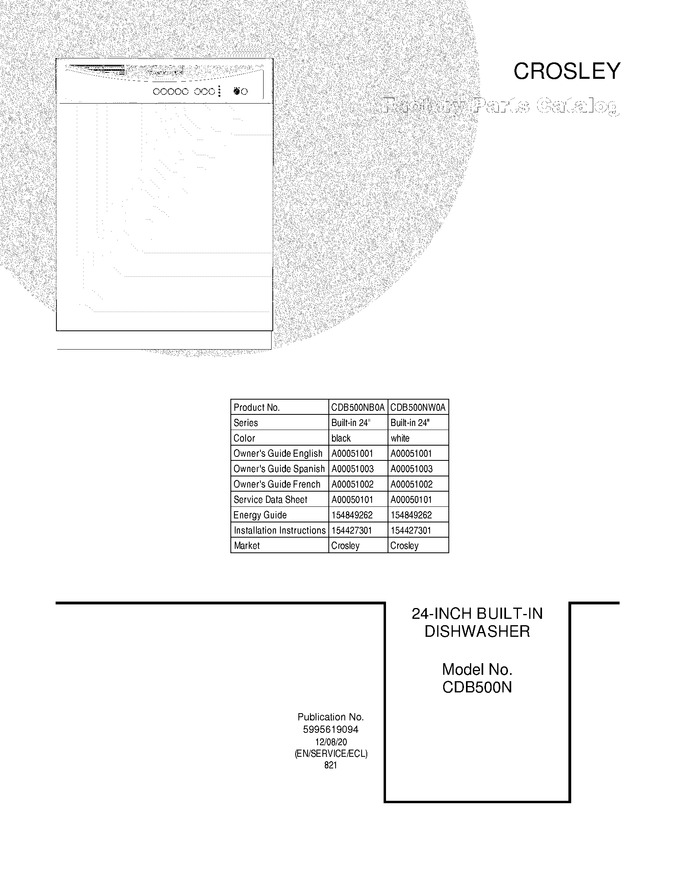 Diagram for CDB500NW0A