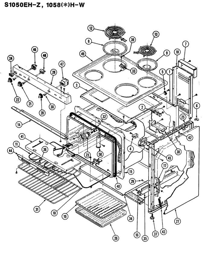 Diagram for 1058WH-W