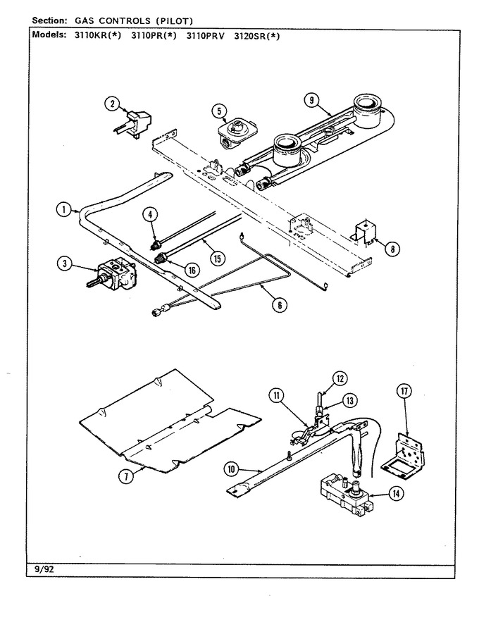 Diagram for 3110PRW
