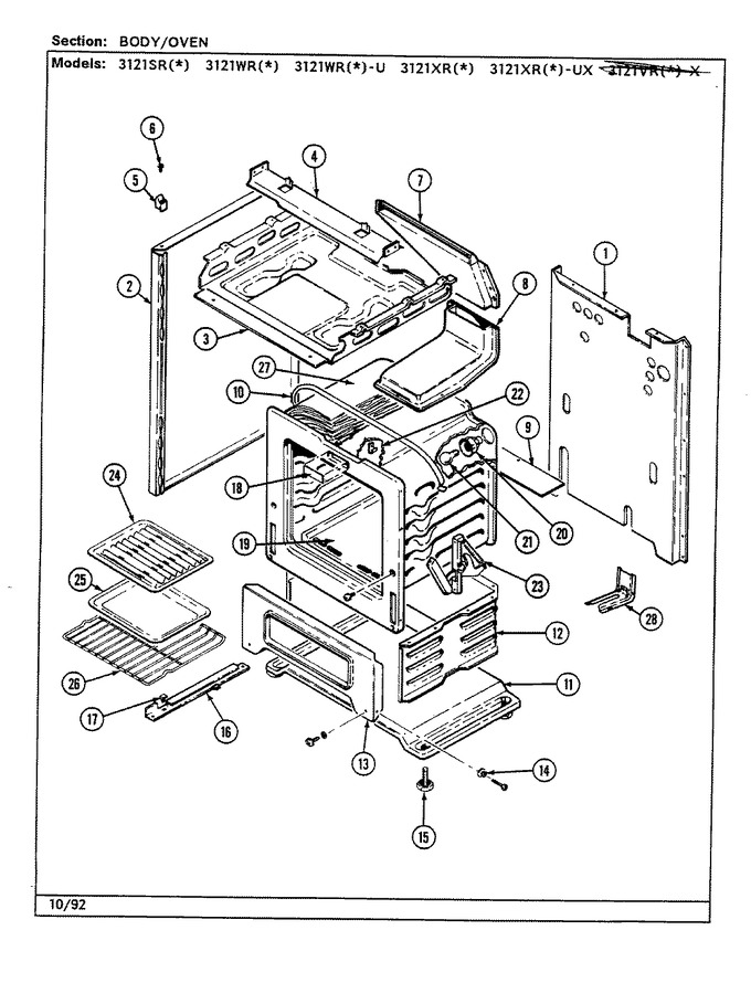 Diagram for 3121XRW-UX