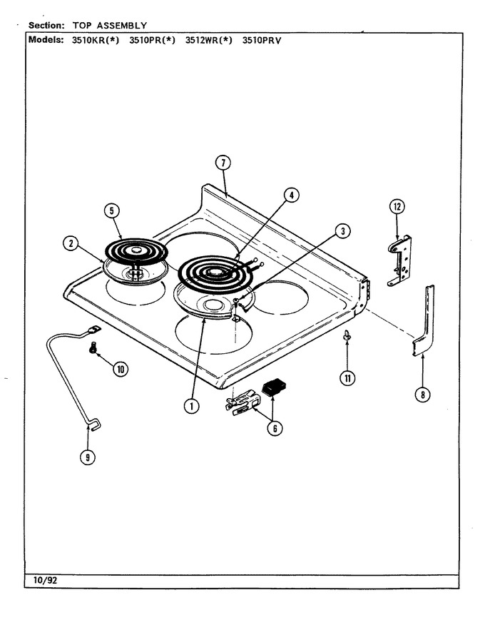 Diagram for 3512WRW