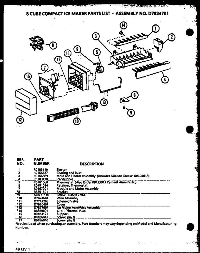 Diagram for 35271 (BOM: P1121805W W)