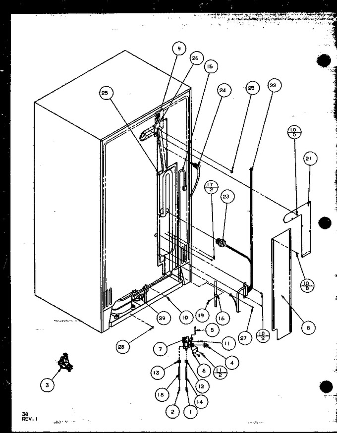 Diagram for 36761 (BOM: P1135802W W)
