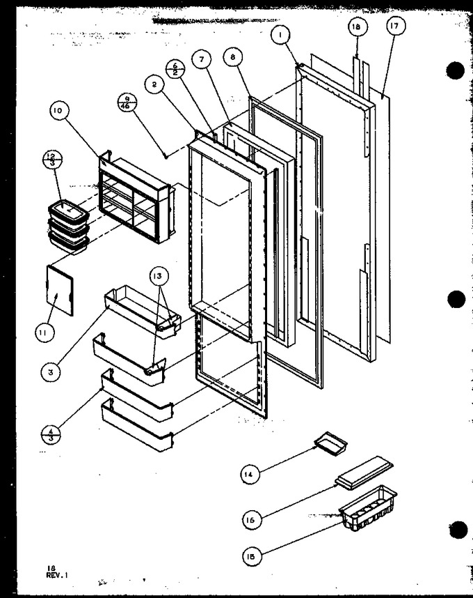 Diagram for 35541 (BOM: P1121709W W)