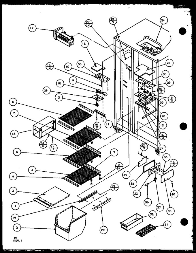 Diagram for 36538L (BOM: P1121903W L)