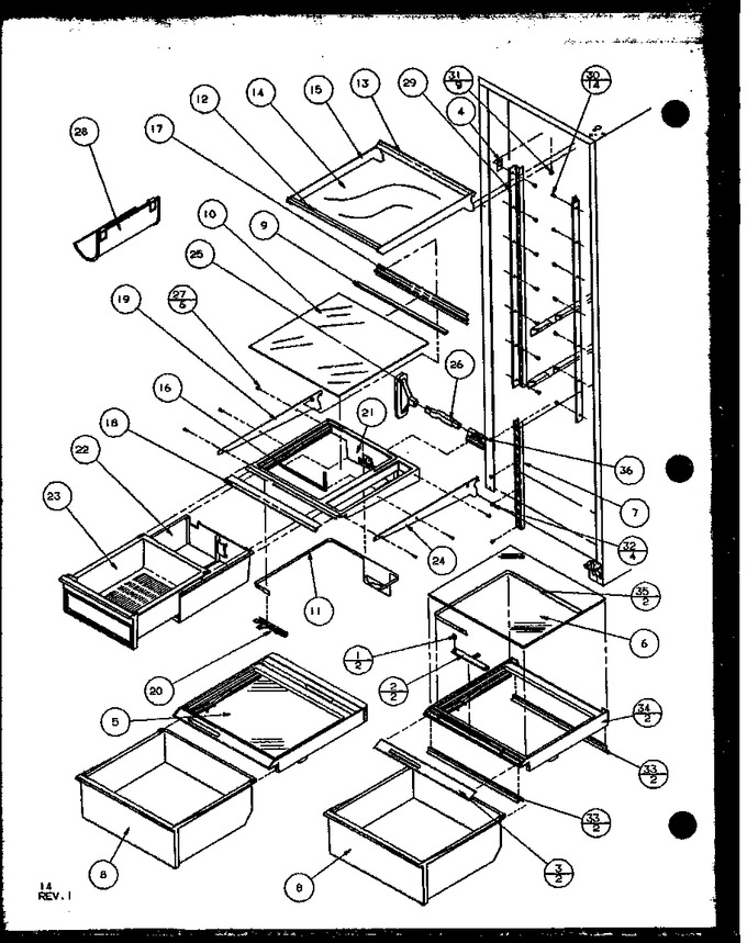 Diagram for 36538L (BOM: P1121903W L)