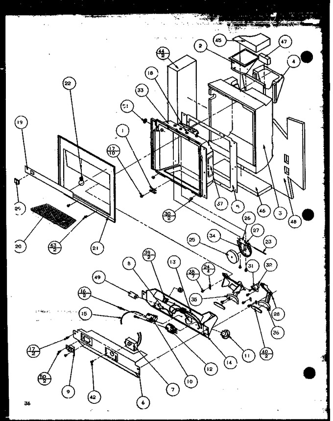 Diagram for 36521 (BOM: P1121601W W)