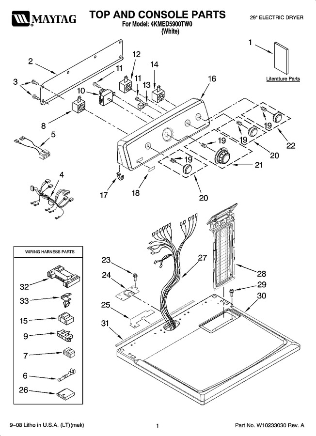 Diagram for 4KMED5900TW0