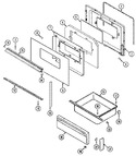 Diagram for 03 - Door/drawer (ser. Pre. 24)