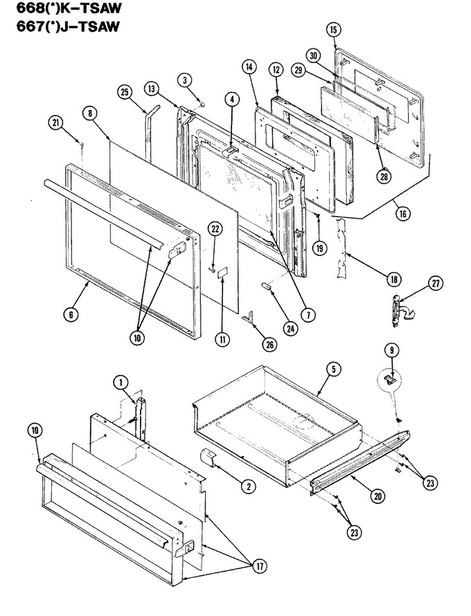 Diagram for 668AK-TSAW