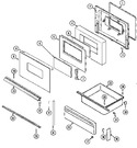 Diagram for 04 - Door/drawer (ser. Pre. 21)