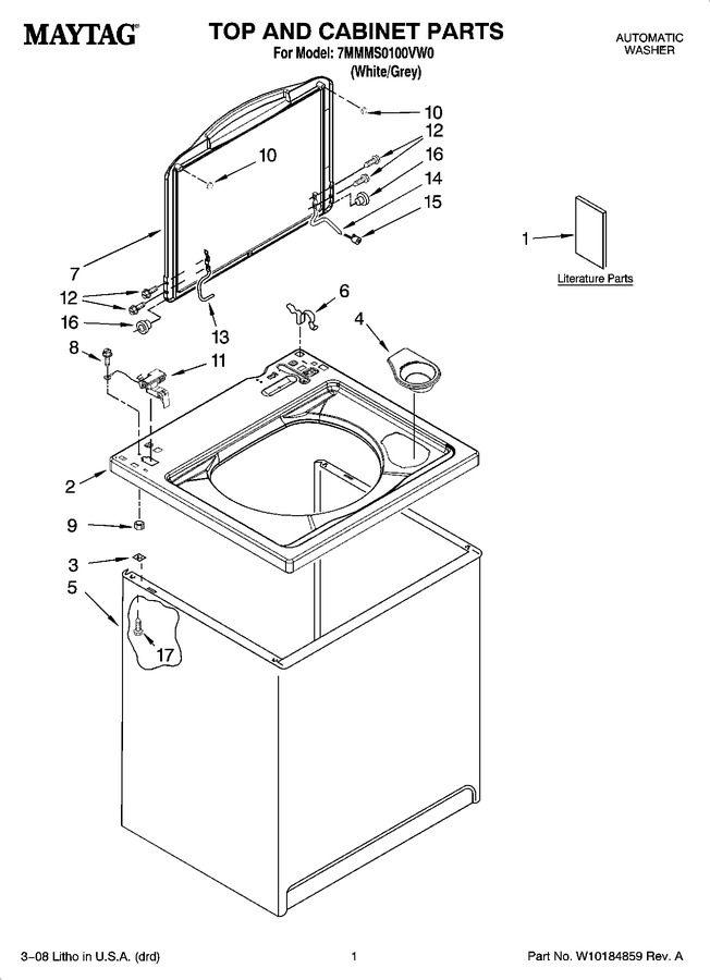 Diagram for 7MMMS0100VW0