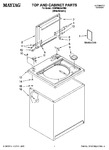 Diagram for 01 - Top And Cabinet Parts