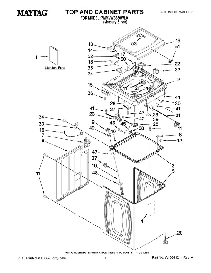 Diagram for 7MMVWB850WL0