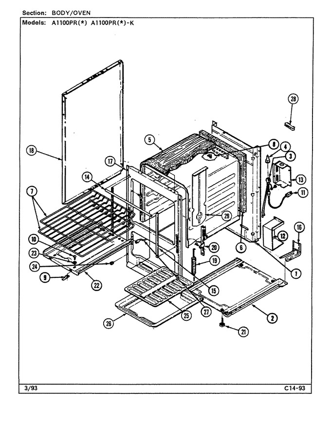 Diagram for A1100PRW-K