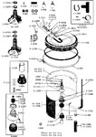 Diagram for 05 - Tub, Agitator, Mtg. Stem, Hoses & Clamps