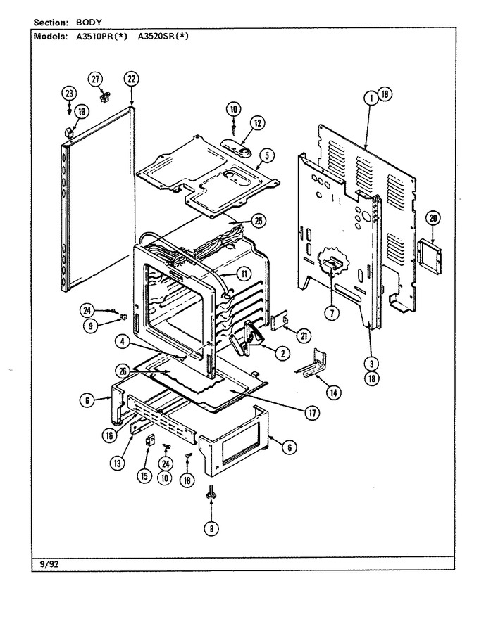Diagram for A3520SRW
