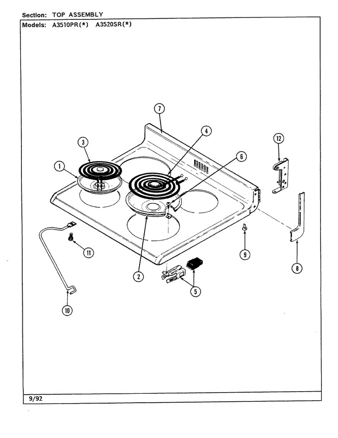 Diagram for A3520SRA