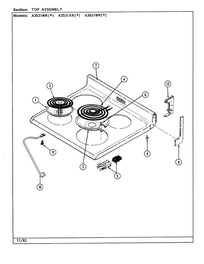 Diagram for A3531XRA