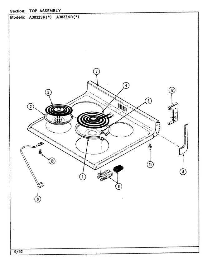 Diagram for A3832XRW