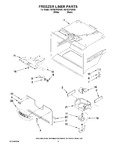 Diagram for 03 - Freezer Liner Parts
