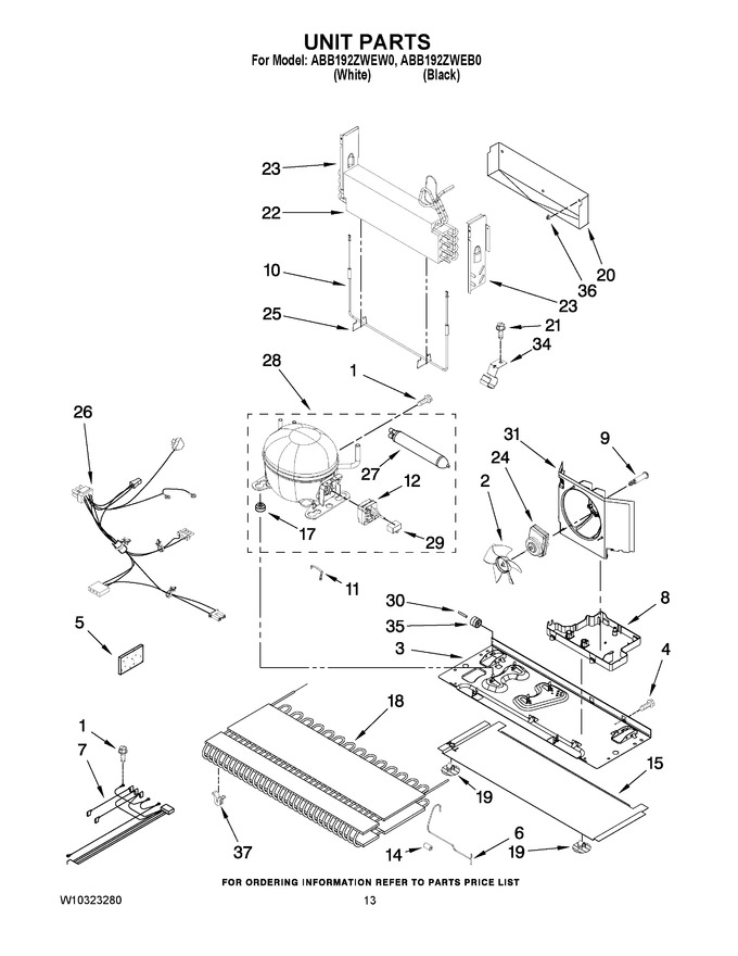 Diagram for ABB192ZWEW0