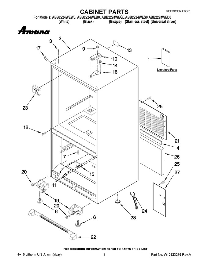Diagram for ABB2224WES0