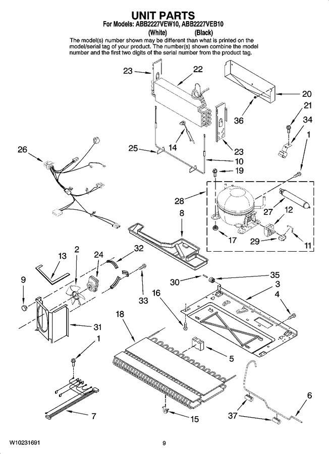Diagram for ABB2227VEW10