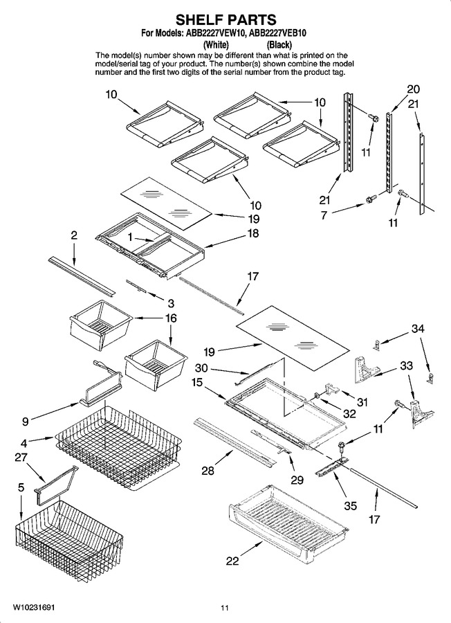 Diagram for ABB2227VEW10