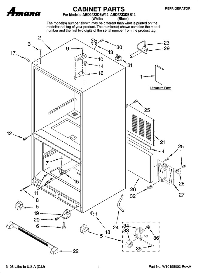 Diagram for ABD2233DEW14