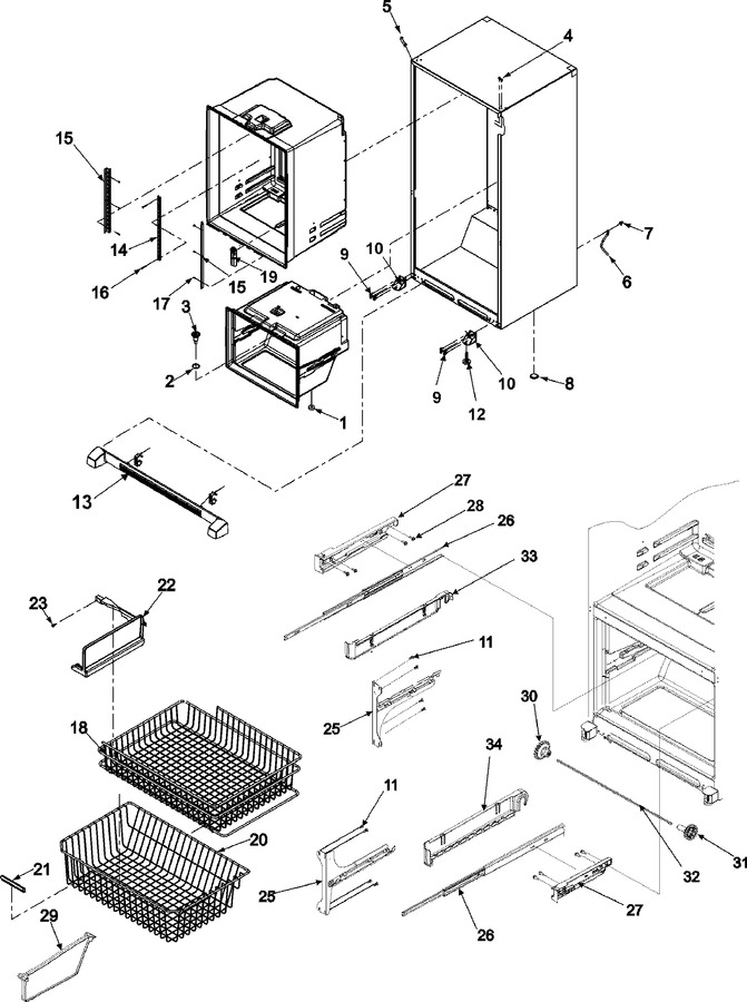Diagram for ABD2533DEB (BOM: ABD2533DEx2)