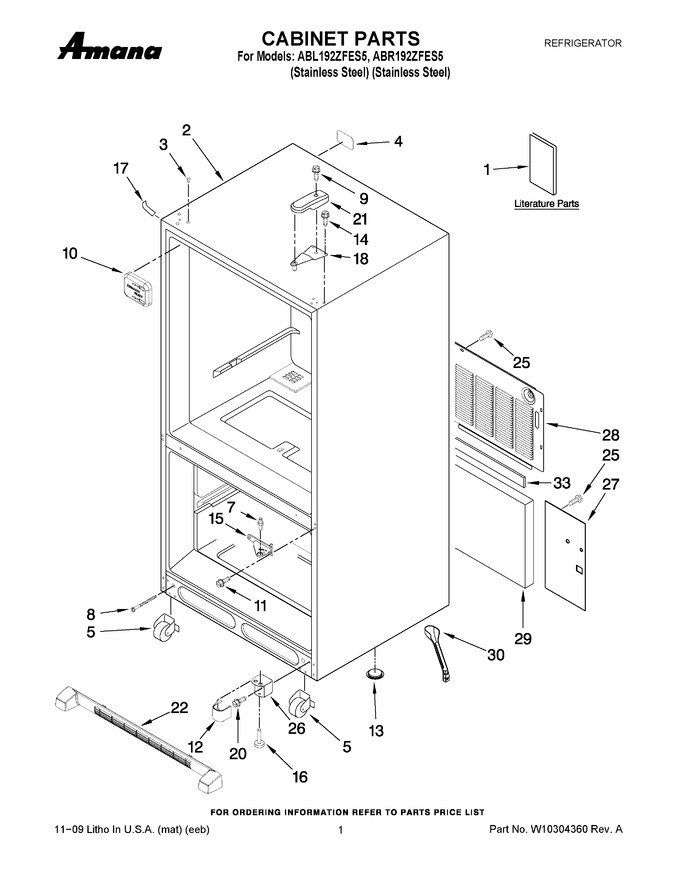 Diagram for ABR192ZFES5