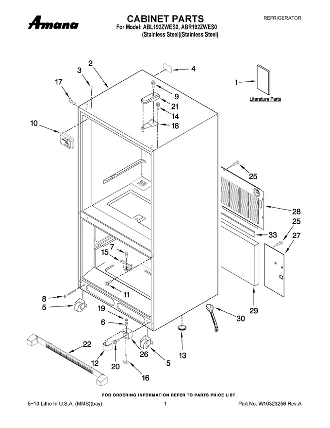 Diagram for ABR192ZWES0