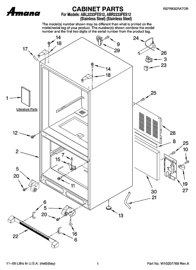 Diagram for ABR2233FES12