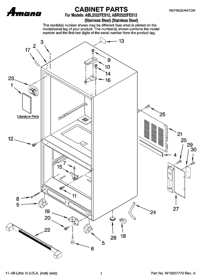 Diagram for ABR2522FES12