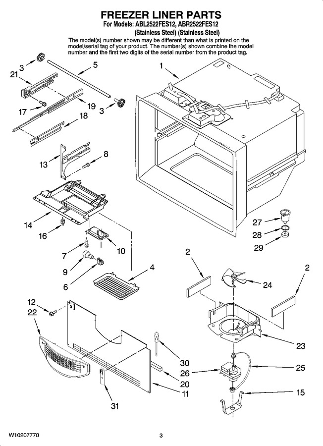 Diagram for ABR2522FES12