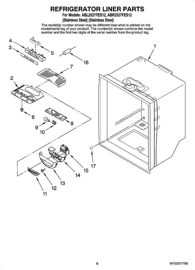 Diagram for ABR2527FES12